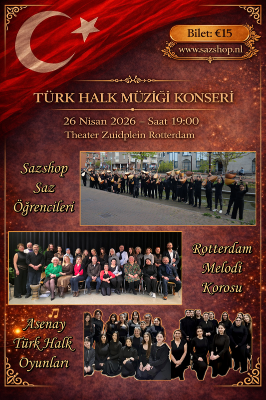 Turk Halk Müziği Konseri 26-04-2026 (TICKETS VIA DE THEATER ZUIDPLEIN ROTTERDAM)
