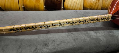 Linkshandige Saz! Model voor Beginners, Lange Hals, Kersen Hout 39,5 cm Klankkast 1358180224